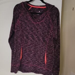 Women's Marled Pink/Black Sweatshirt